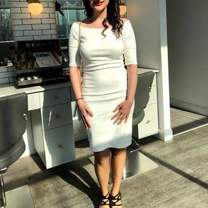 Lulu's White Midi Dress Size Medium